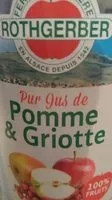 Mängden socker i Pur jus de pomme et griotte