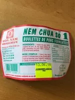 Mängden socker i Boulettes de porc fermentees