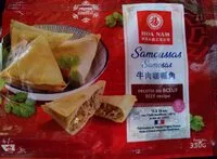 Mängden socker i Samoussas