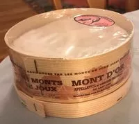 Mängden socker i Mont d'or AOP au lait cru