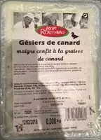 Mängden socker i Gésiers De Canard Maigre Confits