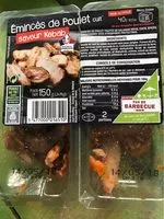 Mängden socker i Emincés de poulet saveur kebab