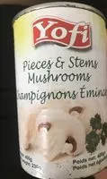 Mängden socker i Champignons émincés