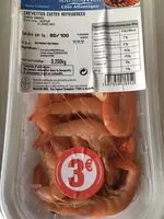 Mängden socker i Crevettes cuites refrigerees