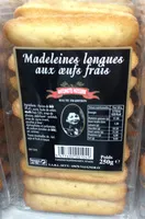 Mängden socker i Madeleines longues aux oeufs frais