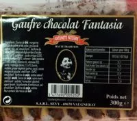 Mängden socker i Gauffre chocolat fantasia