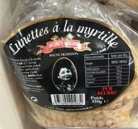 Mängden socker i Lunettes à la myrtille