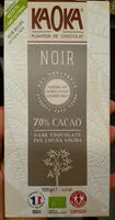 Mängden socker i Chocolat Noir 70% Bio