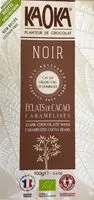 Mängden socker i Chocolat Noir Aux Eclats de Fèves de Cacao Caramélisés Bio