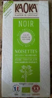 Mängden socker i Chocolat Noir aux Éclats de Noisette Caramélisés Bio