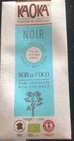 Mängden socker i Chocolat Noir à la Noix de Coco Toastée Bio