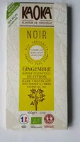 Mängden socker i Chocolat Noir Gingembre & Huile Essentielle de Citron Bio