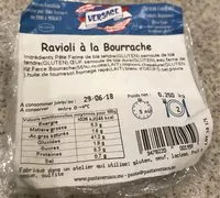 Mängden socker i Ravioli à la bourrache