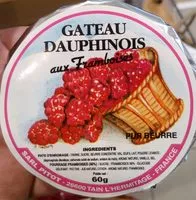 Mängden socker i Gâteau dauphinois aux framboises