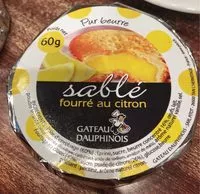 Mängden socker i Sablé fourré au citron