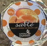 Mängden socker i Sablé fourré caramel au beurre salé