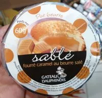 Mängden socker i Sablé fourré caramel au beurre salé