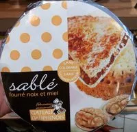 Mängden socker i Sablé fourré noix et miel