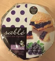 Mängden socker i SABLE FOURRE AUX MYRTILLES