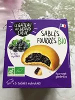 Mängden socker i Sablés fourrés bio aux myrtilles