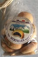 Mängden socker i Sablés fourrés Myrtilles