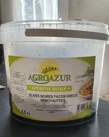 Mängden socker i olives noires facon Grèce dénoyautées