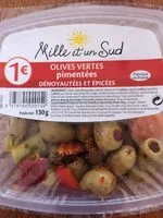 Mängden socker i Olives vertes pimentées dénoyautées et épicées