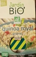 Mängden socker i Jardin Bio Quinoa Royal graines 500G