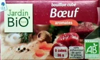Mängden socker i Bouillon cube Boeuf aromates Jardin Bio