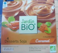 Mängden socker i 4 Desserts Soja Caramel Bio 