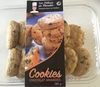 Mängden socker i Cookies Chocolat Amandes