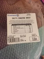 Mängden socker i Galette frangipane abricot