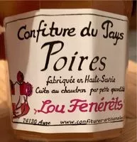 Mängden socker i Confiture de poire