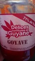 Mängden socker i Délices confiture de guyane