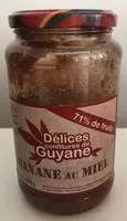 Mängden socker i Confiture Extra de Banane au Miel