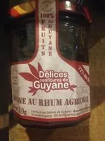 Mängden socker i Confiture De Banane Au Rhum Délices De Guyane