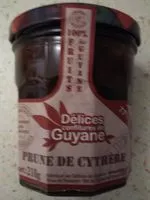 Mängden socker i Confitures de prune de cythère