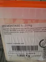 Mängden socker i Piemontaise