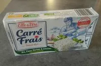 Mängden socker i Carré frais ail, fines herbes et échalotes