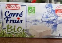 Mängden socker i Carré frais bio