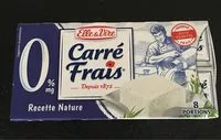 Mängden socker i Carré Frais 0%