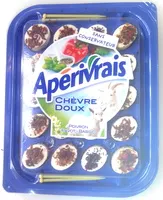 Mängden socker i Apérivrais chèvre doux, poivron, pavot, basilic (26% MG)