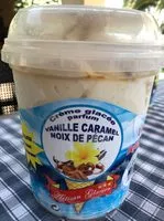 Mängden socker i Crème glacée parfum vanille caramel noix de pécan