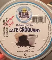 Mängden socker i Crème glacée café croquant