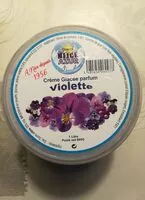 Mängden socker i Crème glacée parfum violette