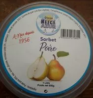 Mängden socker i Sorbet poire