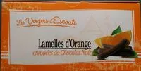 Mängden socker i Lamelles d'Orange Enrobées de Chocolat Noir