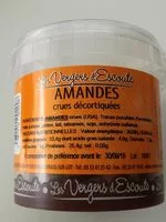 Mängden socker i Amandes crues décortiquées