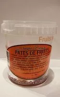 Mängden socker i Pâtes de fruits