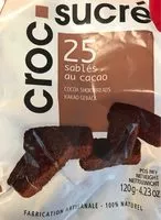 Mängden socker i Croc sucré